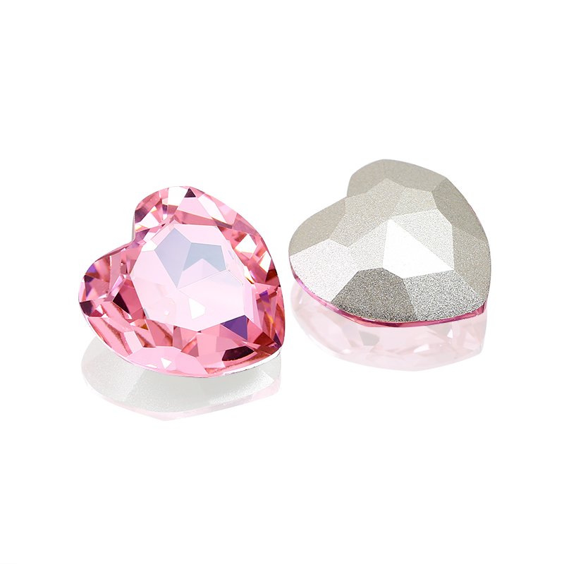 Heart crystal rhinestone beads Big size Point Back K9 crystal Fancy stone High Quality loose crystal beads For Jewelry making