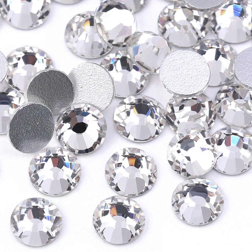 Premium Crystal White Glass Flatback Crystal Rhinestones For Crafts Clothes DIY Decoration