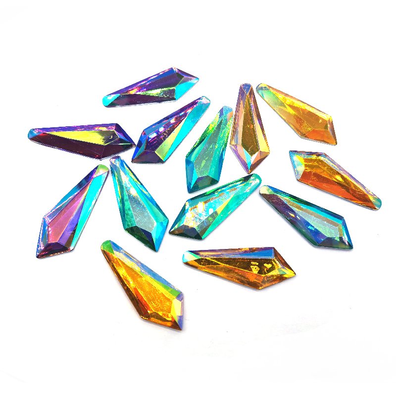 Multicolor gems loose resin stones carnival feather hats costumes loose rhinestones for women Samba Queen performance dress