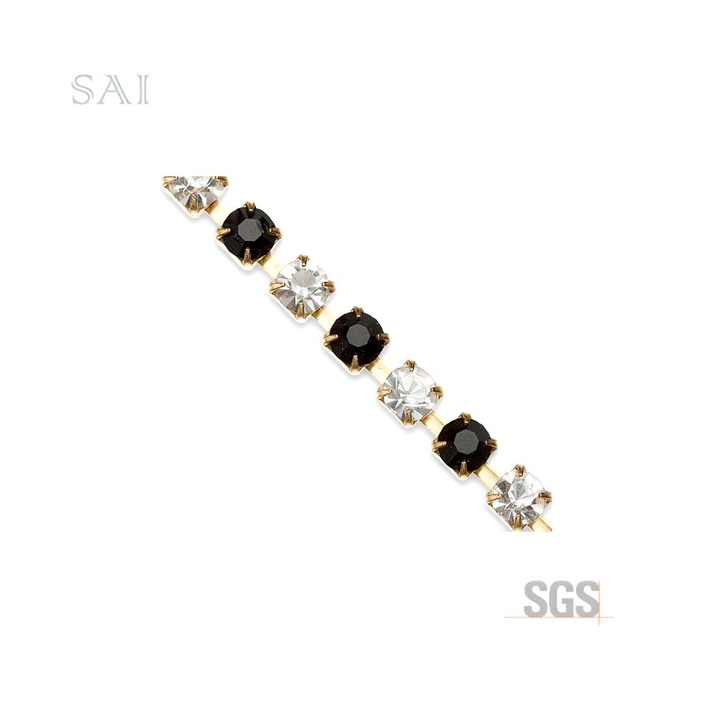 Chain Style Rhinestone Hot Sale New Crystal Green Bag and Shoes for Wedding Horse Shoes Decor Pearl Flat Shoes Bride Chain Shape