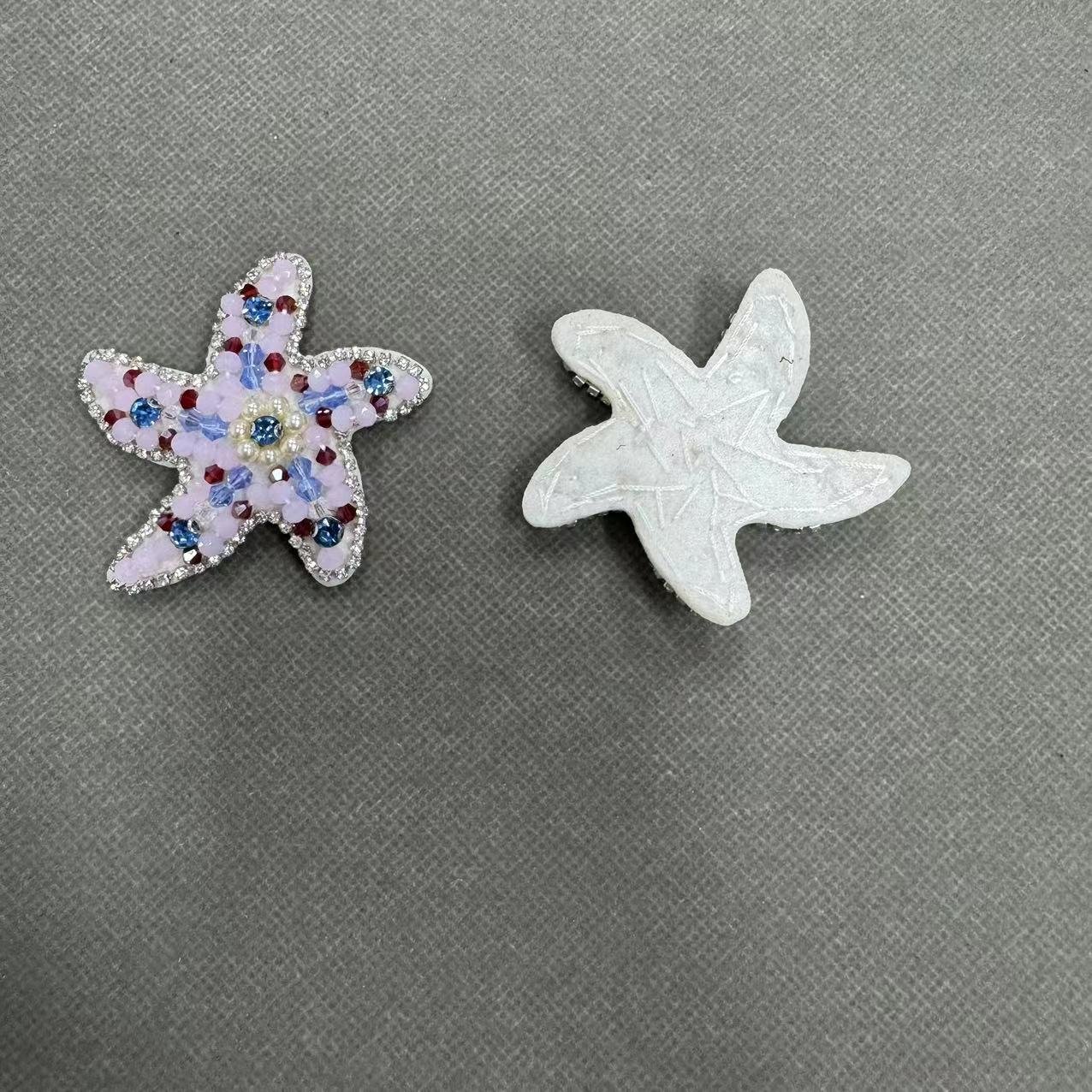 ZSY diy sewing decorative crystal rhinestone patch garment costume dress shoes socks hat embellishment diamond starfish patches