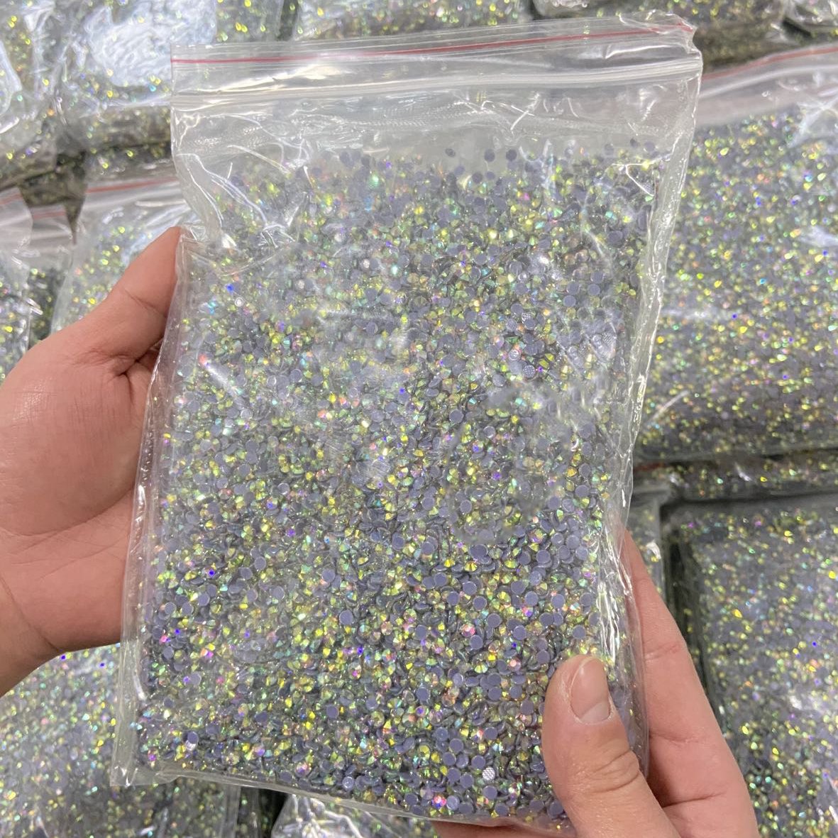 XULIN SS16 100gross/bag Crystal AB Flatback Hot fix Glass Rhinestones Big Bag Bulk For Dance Clothes DIY