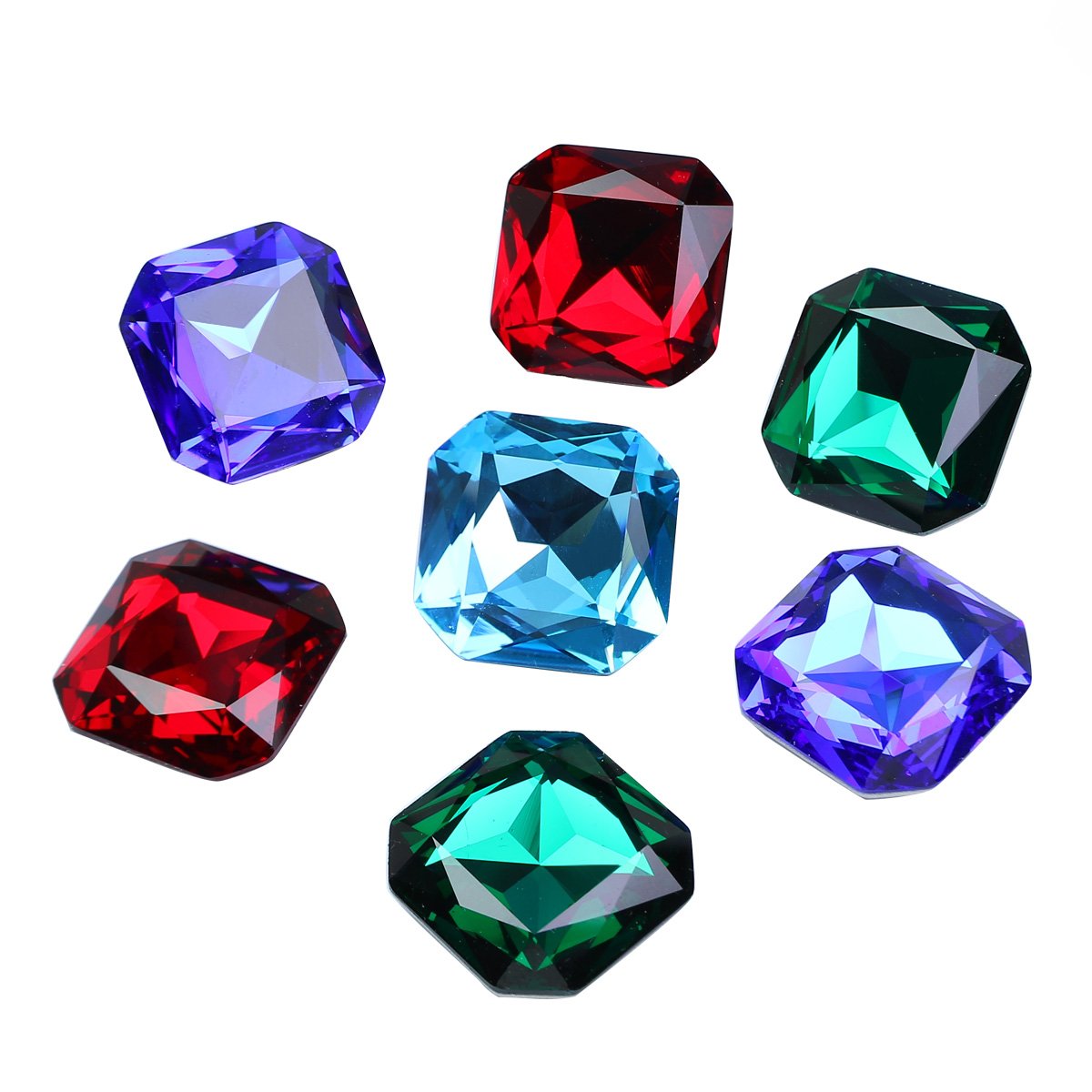 Square Octagon fancy Stone Pointback k9 crystal rhinestones wholesale loose crystal beads for jewelry making diy accessories