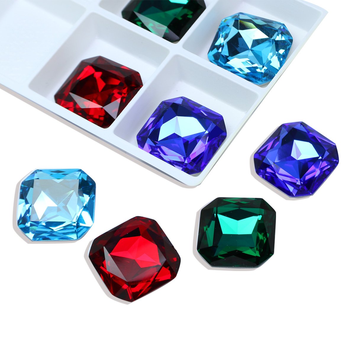 Square Octagon fancy Stone Pointback k9 crystal rhinestones wholesale loose crystal beads for jewelry making diy accessories