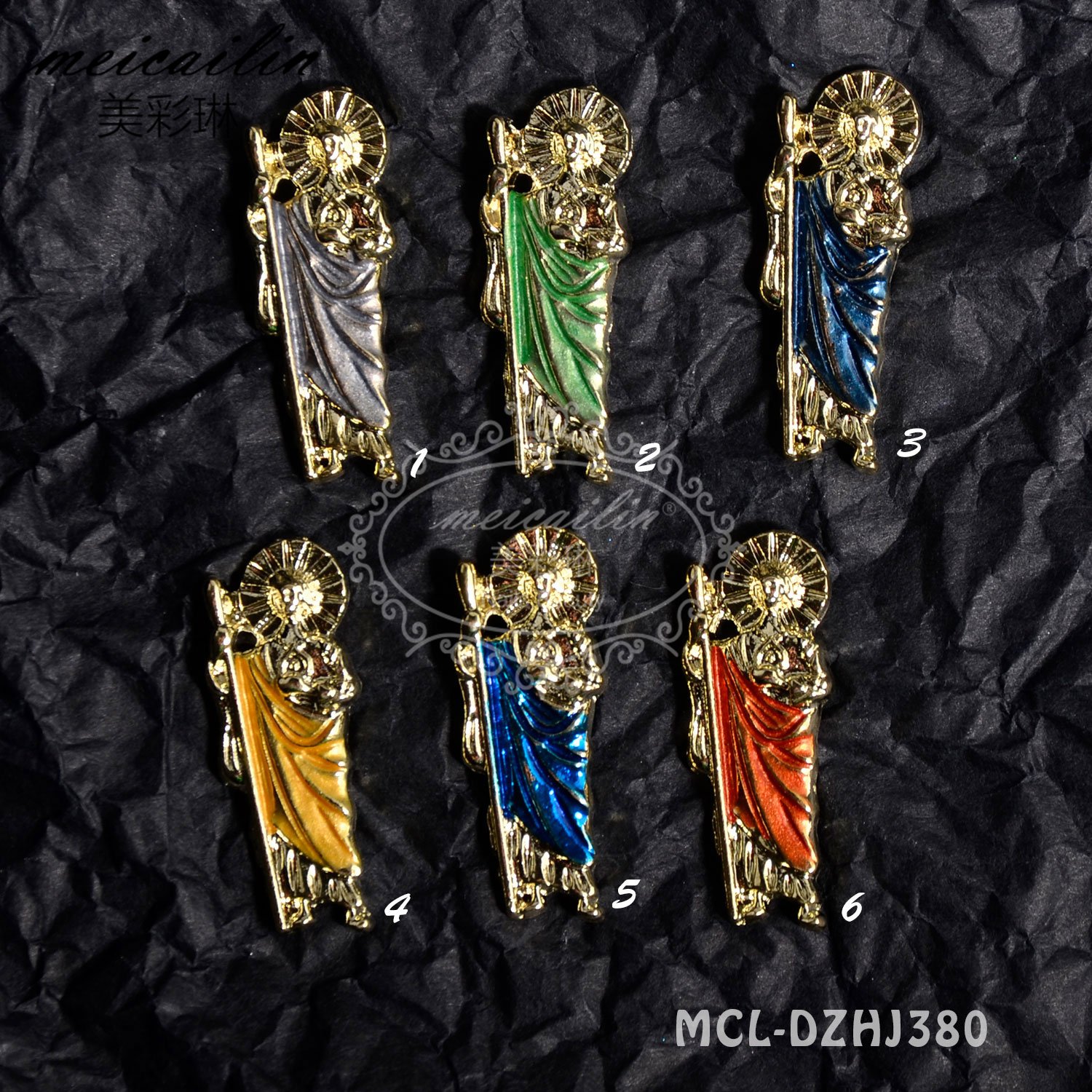 Diamond Crystal Nail Rhinestones San Judas Goddess Saint Jesus Nail Art Charm Nail Art Decorations