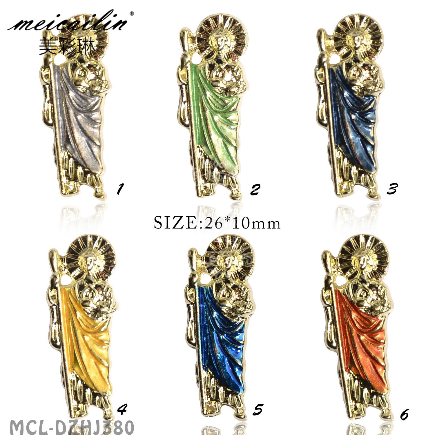 Diamond Crystal Nail Rhinestones San Judas Goddess Saint Jesus Nail Art Charm Nail Art Decorations