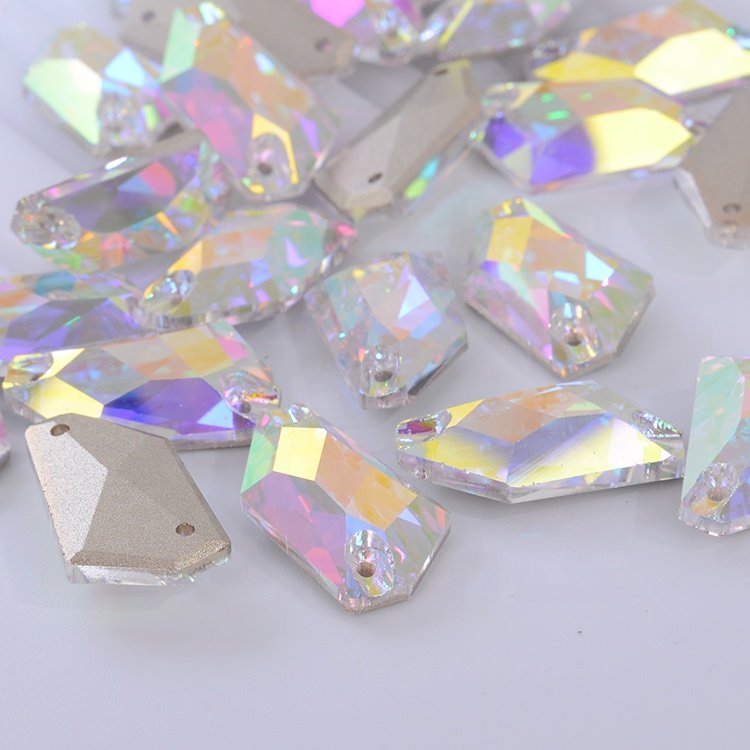 Shinny Quality Garment Accessories Loose Beads Crystal Applique rhinestones Sew On Crystal Ab rhinestone Designs For Clothing