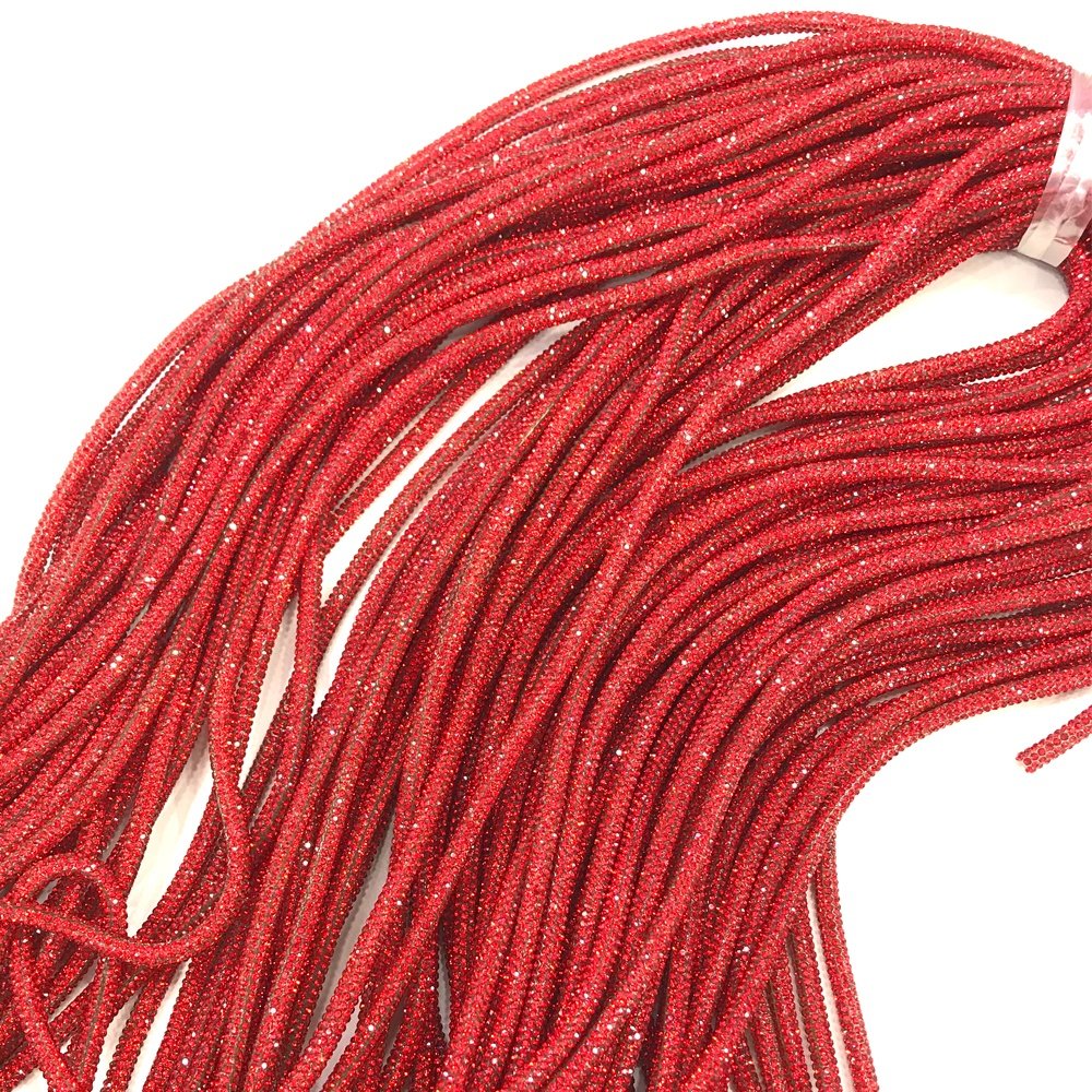 S582 High quality bling rhinestone hoodie strings stretchy crystal rope accessories