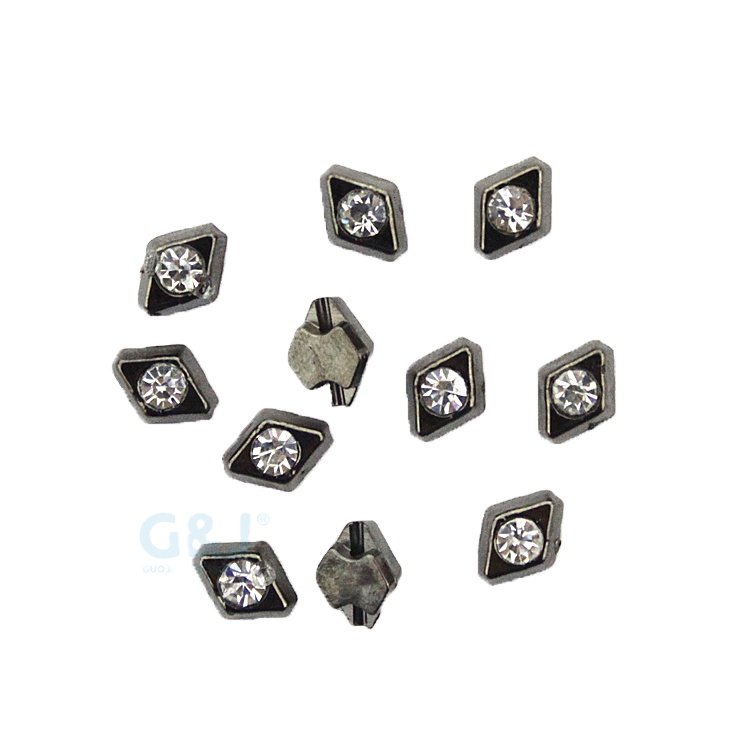 Guojie brand yiwu factory hot sale high quality crystal rhinestone ironS925 Silver needle South Korea Dongdaemun new earrings