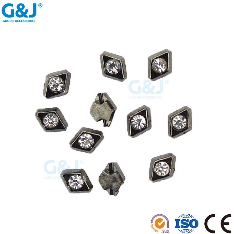 Guojie brand yiwu factory hot sale high quality crystal rhinestone ironS925 Silver needle South Korea Dongdaemun new earrings