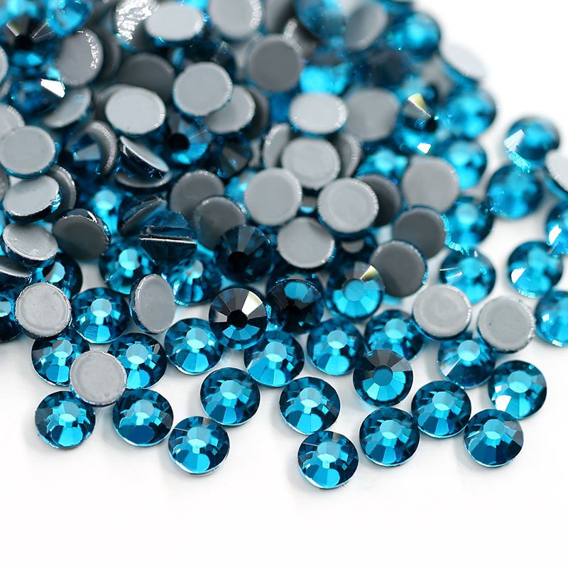 Wholesale Bulk Packing Rose Multi Sizes Glass Rhinestone Strass Gem Stones Iron On Crystal Hot Fix Rhinestones