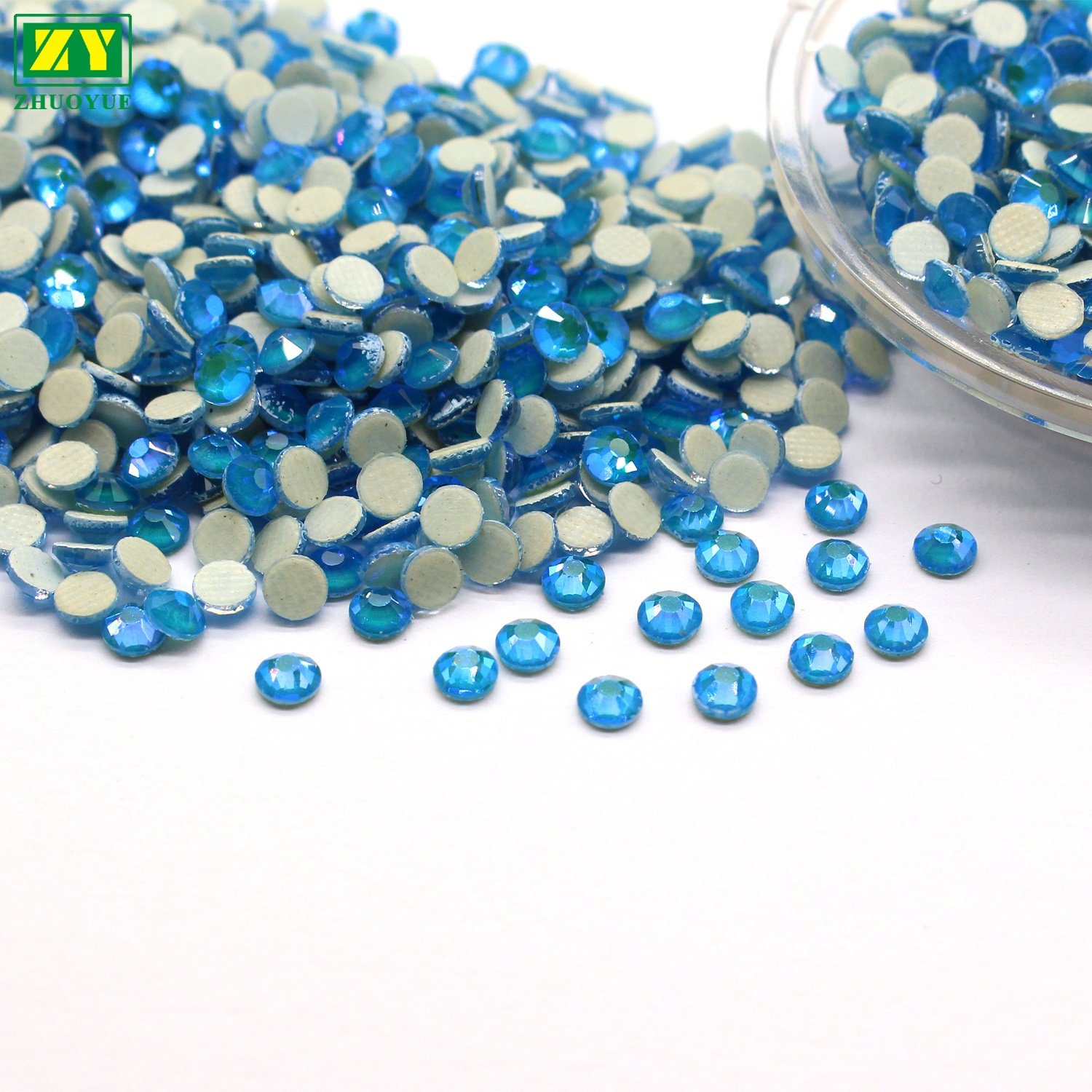 Wholesale New Color Hot Fix Flat Back Crystal Rhinestones For Garment Processing Accessories