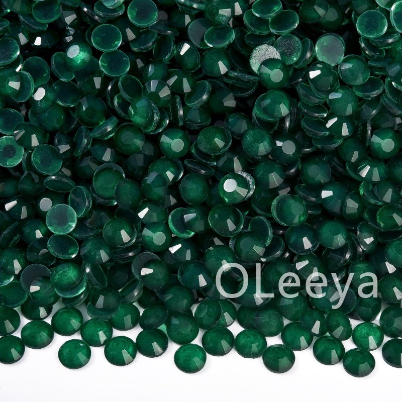 OLeeya Wholesale Rhinestones Bulk Coffee Neon Fluorescence Crystals Flat Back Non Hot Fix Rhinestones For Accessories