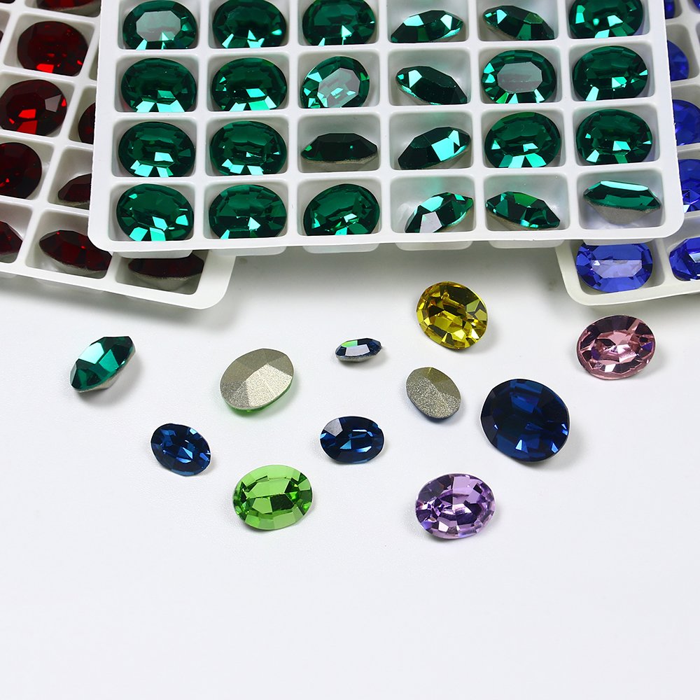 Dongzhou 8*6mm Oval Shape K9 Crystal Fancy Stone glass rhinestones wholesale loose crystal beads For jewelry diy accessories