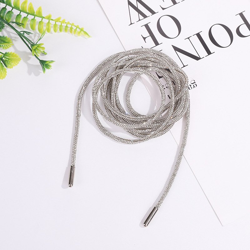 Wholesale Rhinestone Trimming Chain Diamond Iron Tube Crystal Cord Jewelry Decoration For Hoodies
