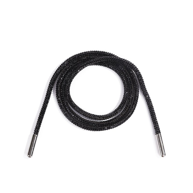 Wholesale Rhinestone Trimming Chain Diamond Iron Tube Crystal Cord Jewelry Decoration For Hoodies