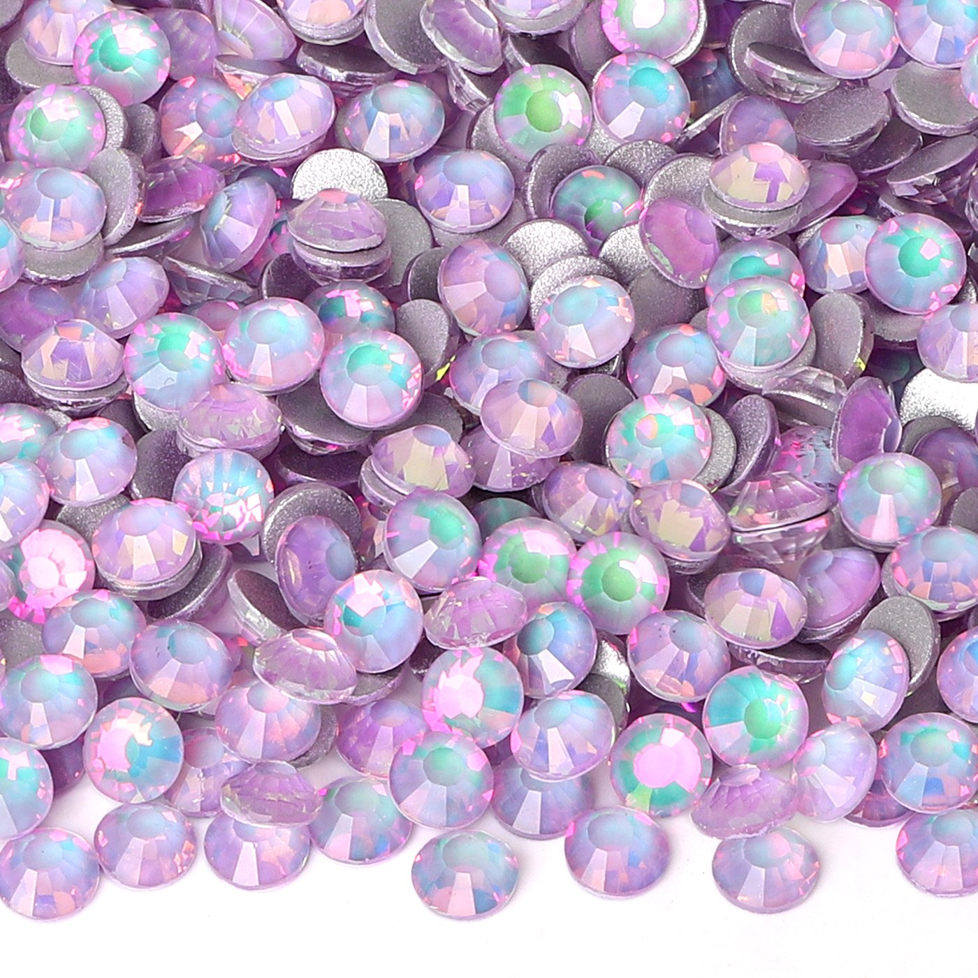 Latest New Colors Luminous ss3-ss50 Wholesale Non Hotfix Cryatl Opal Flat Back Crystal Glass Rhinestones For DIY Gym Clothing