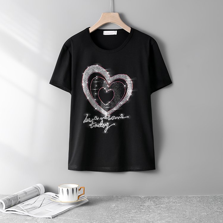 Mix Color Crystal Applique Iron On Rhinestones Transfer Unique t-Shirt Hot Fix Bling Designs