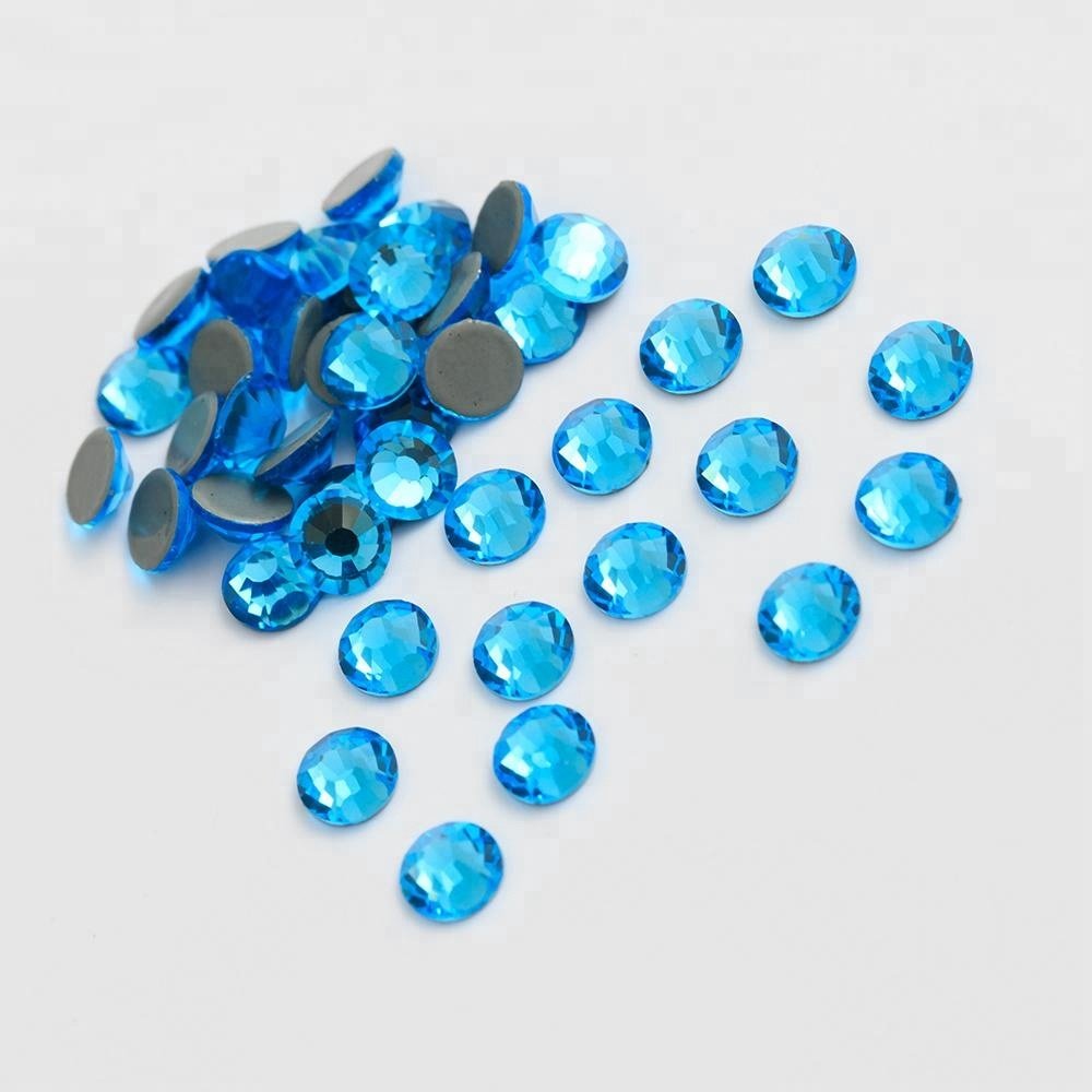 Factory Wholesale Over 50Colors German Intensive Glue Hotfix Stone Hot Fix Rhinestones For Wedding Dress