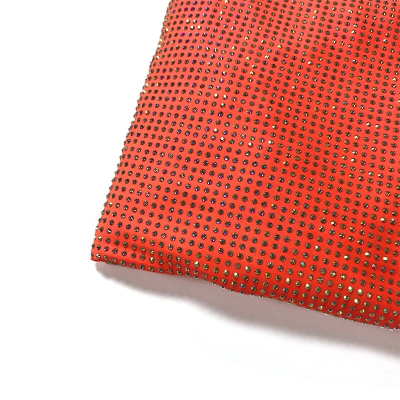 FB002 Hot selling fashion SS10 bling rhinestone covered fabric crystal rhinestone elastic fabric for dress
