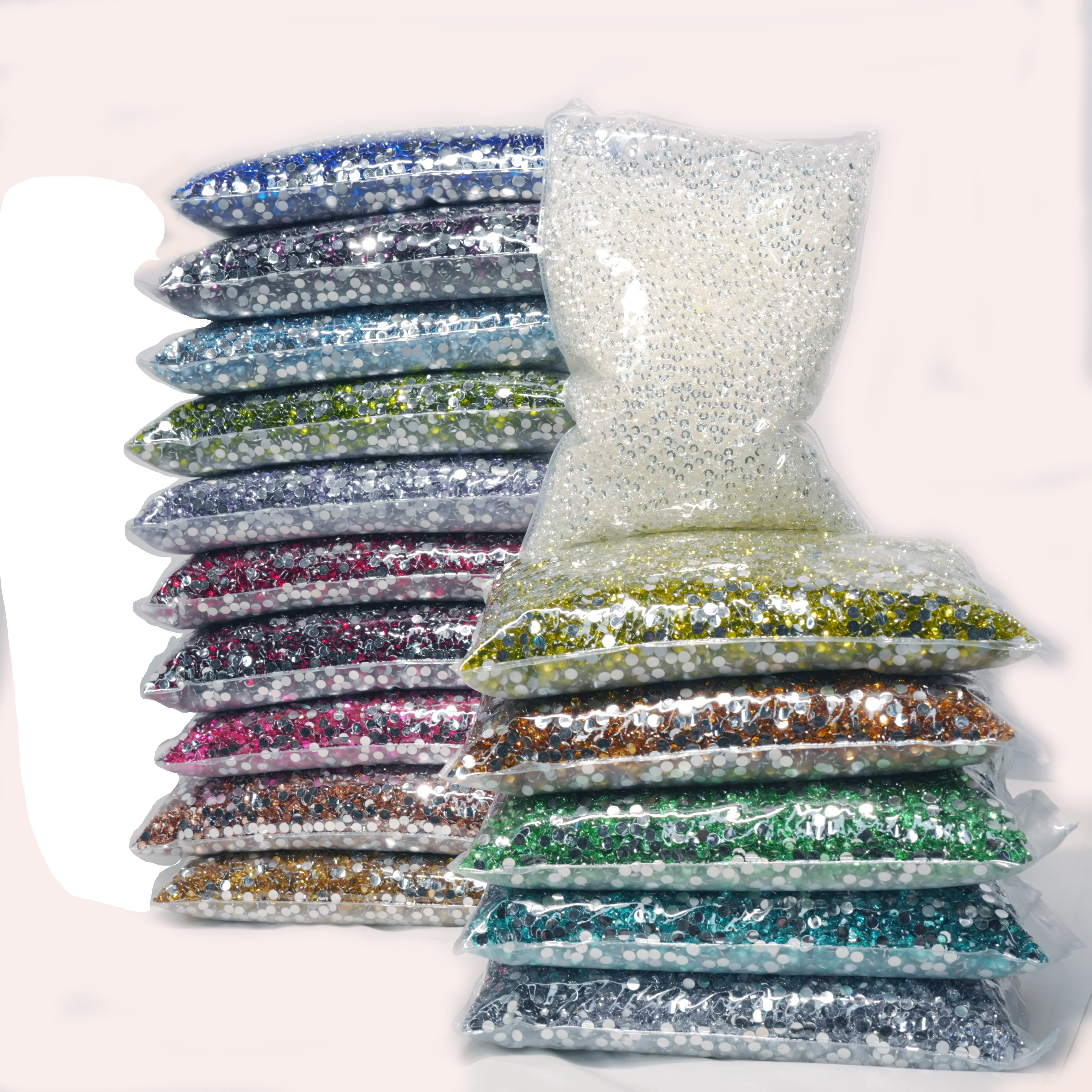 WHATSTONE 2mm-6mm Non Hotfix Luxe Flat Back Resin Rhinestones Bulk For Mobile Phone Case Decoration