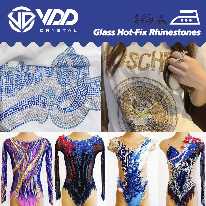 VDD 055 Crystal AB 1440Pcs SS4-SS20 Mix Size Clear Crystal Non HotFix Gold Flat Back Rhinestones Decorations DIY Stones Nail Art