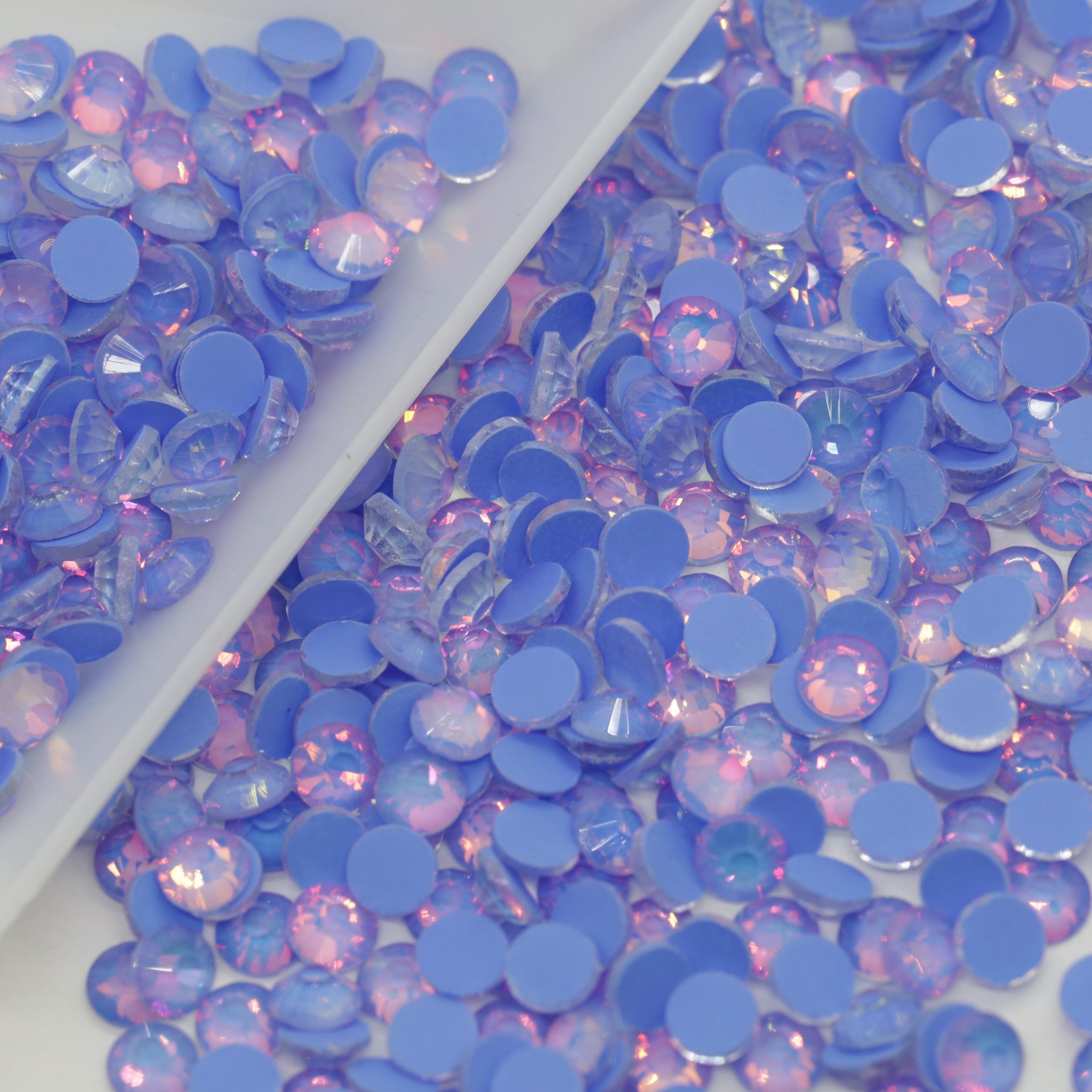 New SS3-SS30 Rhinestone Pink Purple Yellow Mocca Neon color Glass Rhinestone For Christmas Evening Dress
