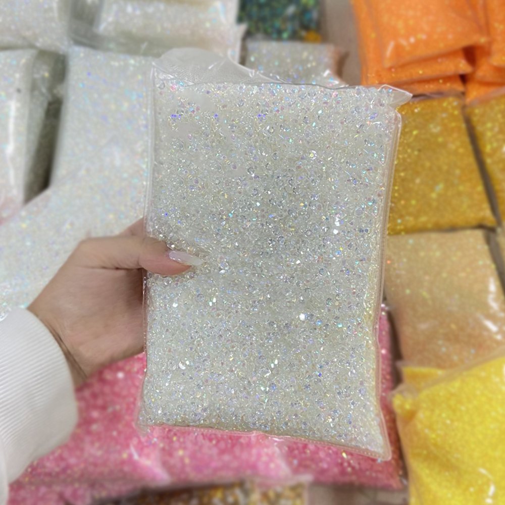 Factory Wholesale 2mm 3mm 4mm 5mm Crystal Stones Resin Stone Strass Flatback Resin Rhinestone For DIY Decoration
