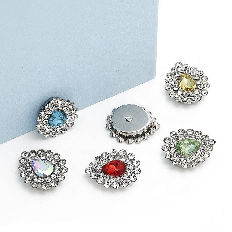 Global supply chain 6*8 profiled A+glass claw Diy wedding dress women's shoes bag accessories rhinestone glass claw