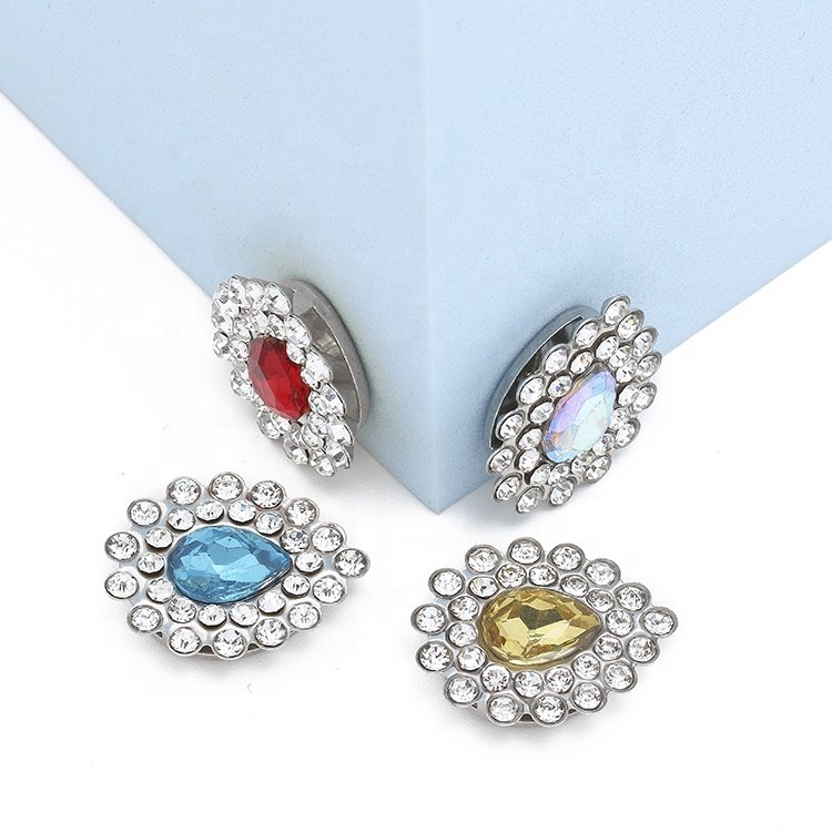 Global supply chain 6*8 profiled A+glass claw Diy wedding dress women's shoes bag accessories rhinestone glass claw