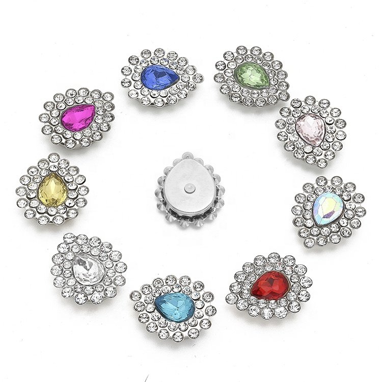 Global supply chain 6*8 profiled A+glass claw Diy wedding dress women's shoes bag accessories rhinestone glass claw
