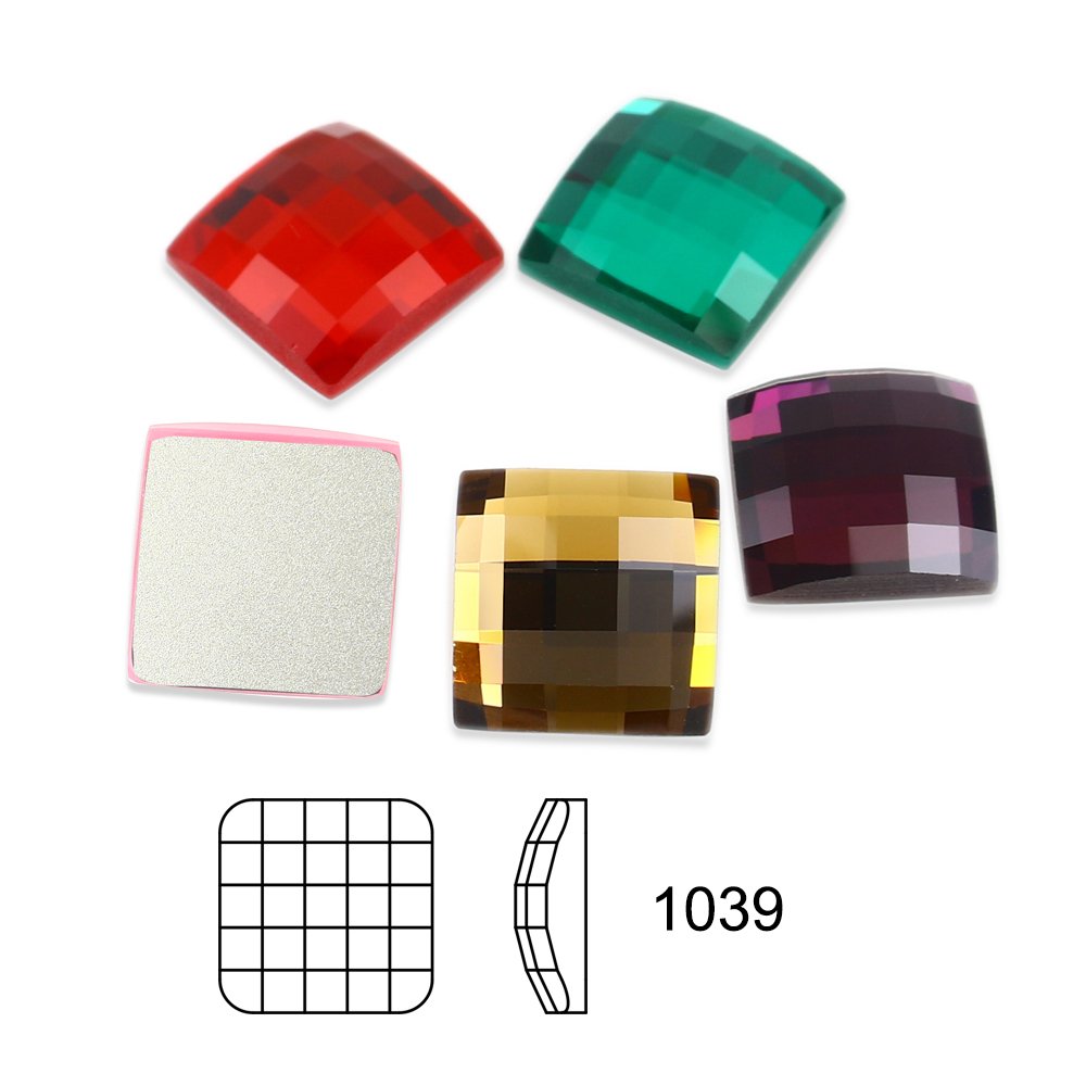 Dongzhou Chessboard Square Flatback Rhinestone wholesale lead-free glass stones for clothes garment diy decoration