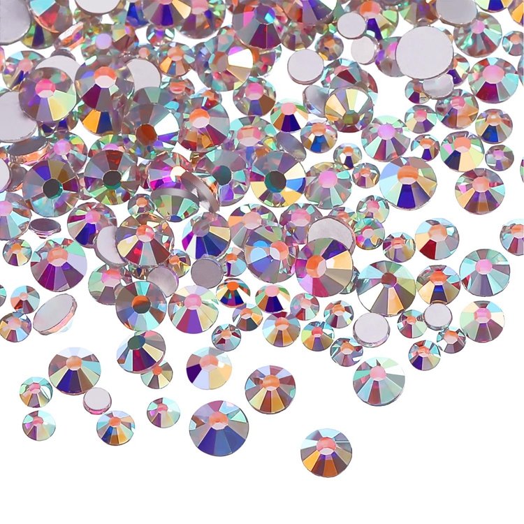 Ss6 Dmc Quality Hot Fix Round Rhinestone Ab Dmc Rhinestone