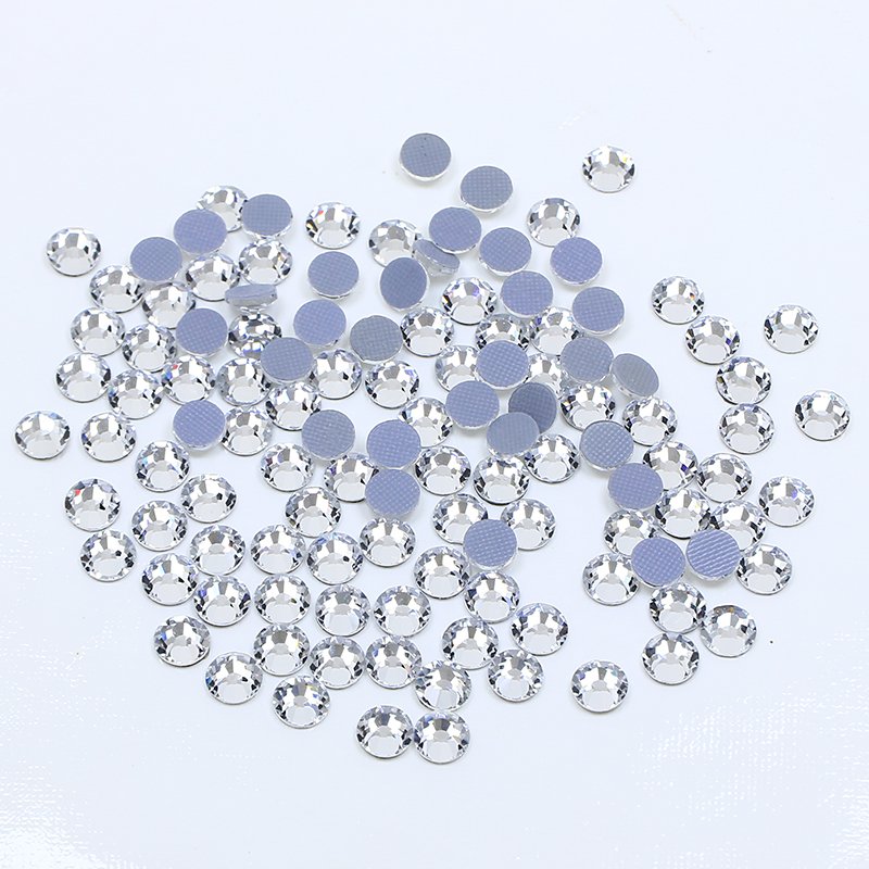 DONGZHOU Crystal Rhinestone Heat Transfer Applique Hotfix Motif Design for Bikini Rhinestones Glass 3 Bags Rhinestones Bulk
