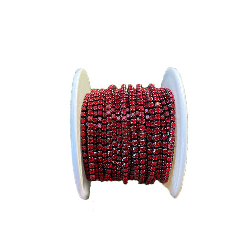 SS4/6/8/10/12/16 Crystal Rhinestones Chains Glass Sew on Trimming DIY Garment Jewelry Accessories Customized Size Color
