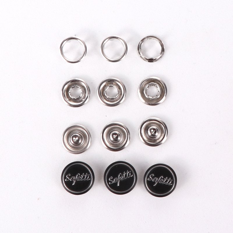New Fashion High Quality Rhinestone Embellishments Custom Clothing Metal Snap Button