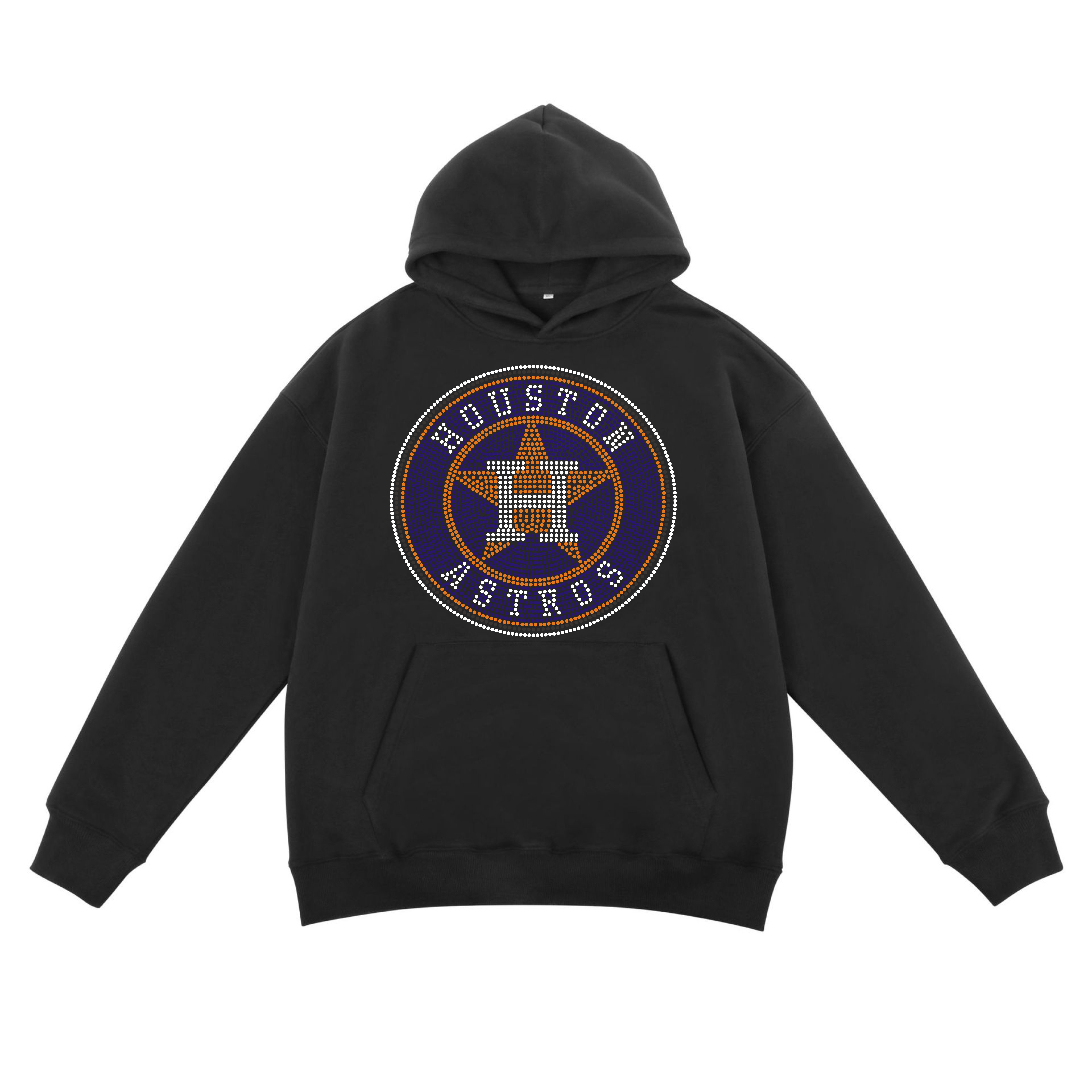Custom Houston Astros I Baseball Logo Iron On rhinestone transfer design for shirts hoodies