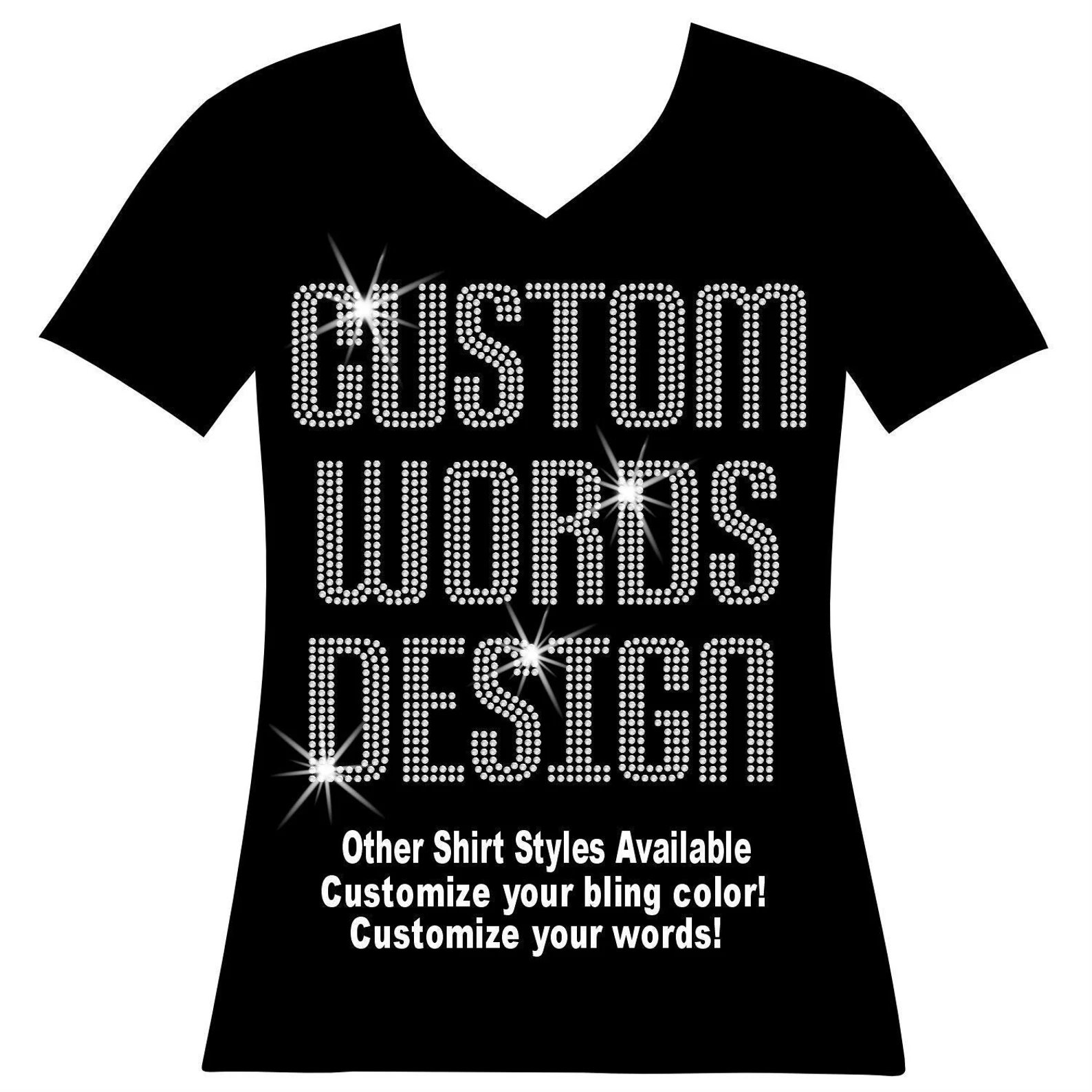 Custom Design Rhinestones Crystal Color bling rhinestones transfer for hoodies and t shirts