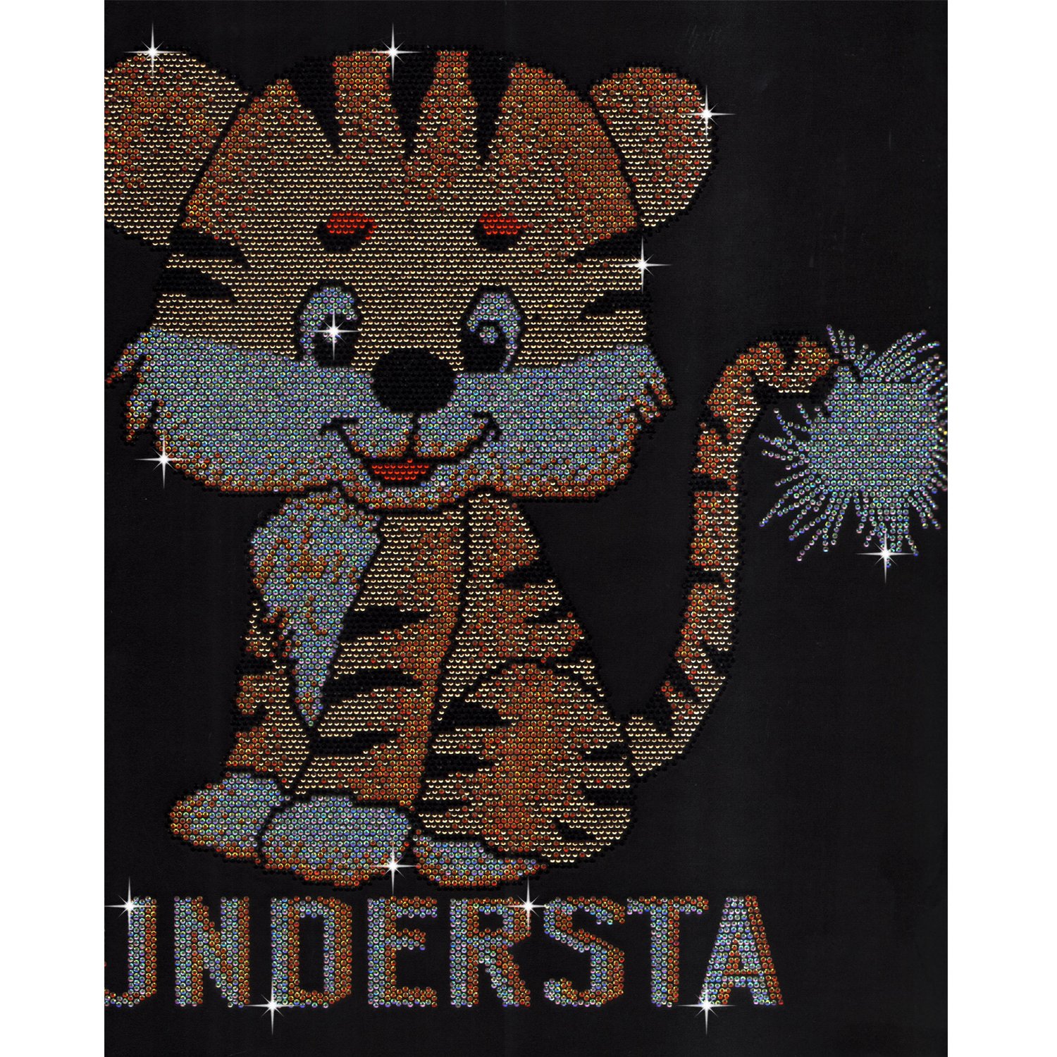 Custom Animal pattern Hot Fix Rhinestone Transfers Designs Motif Heat Transfer Rhinestone Designs For T Shirts