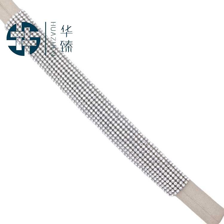 Factory Direct Sales Flat Nail With Rhinestone Webbing Hotfix Trend Sandal Webbing