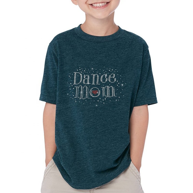 Wholesale Bling Transfer Shining Strass Hotfix Rhinestone Motif Heat Rhinestone Transfer Dance Mom for T shirts