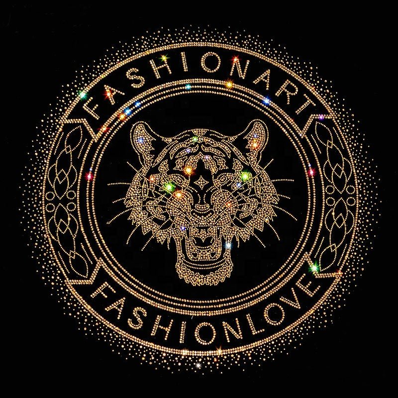 Hotsale Rabbit Design Children Rhinestone Heat Transfer Motif Suppliers Hotfix Rhinestone Template Pattern Rhinestone Transfer