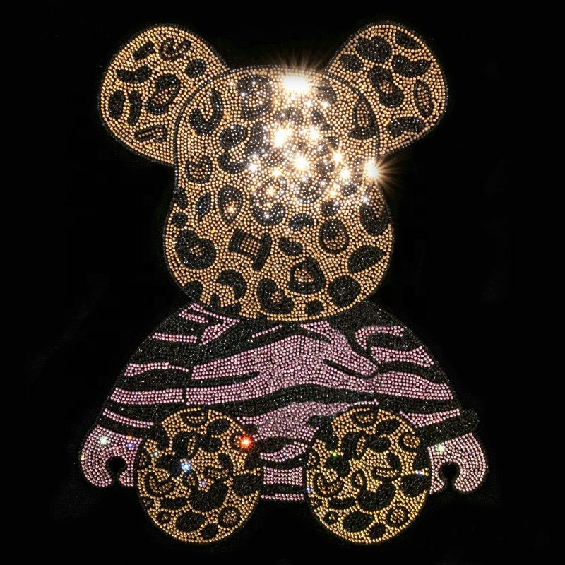 Hotsale Rabbit Design Children Rhinestone Heat Transfer Motif Suppliers Hotfix Rhinestone Template Pattern Rhinestone Transfer