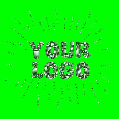 Custom Self-producing Abs Plastic Patterns Green Template DIY Logo Hot-fix Rhinestone Board Design Heat Transfer