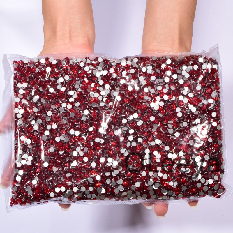 OLeeya Factory 14400pcs Big Pack 100gross Wholesale 2028 Non Hotfix Rhinestones No Hot Glass With Flat Back In Bulk for Tumbler