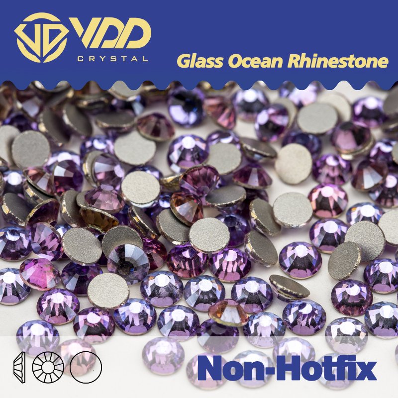 VDD 037 Angel Violet SS3-SS30 Glass Non Hotfix Rhinestones Crystal Flatback Stones Strass Nail Art DIY Crafts Accessories
