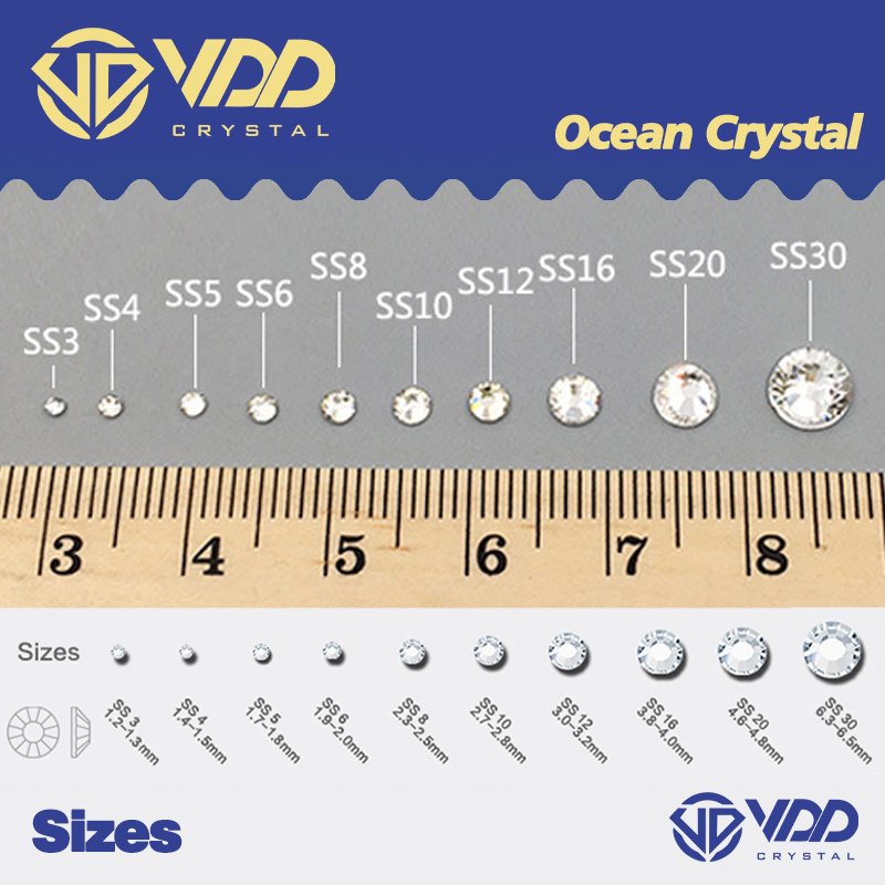 VDD 037 Angel Violet SS3-SS30 Glass Non Hotfix Rhinestones Crystal Flatback Stones Strass Nail Art DIY Crafts Accessories