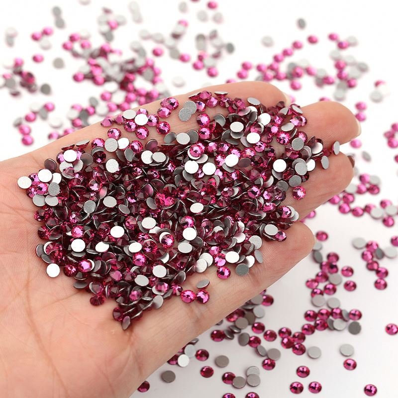 Rhinestones Wholesale Fancy Craft Crystal Fancy Metal Alloy Nail Rhinestone Applique Ss20 Decoration Nail Charms