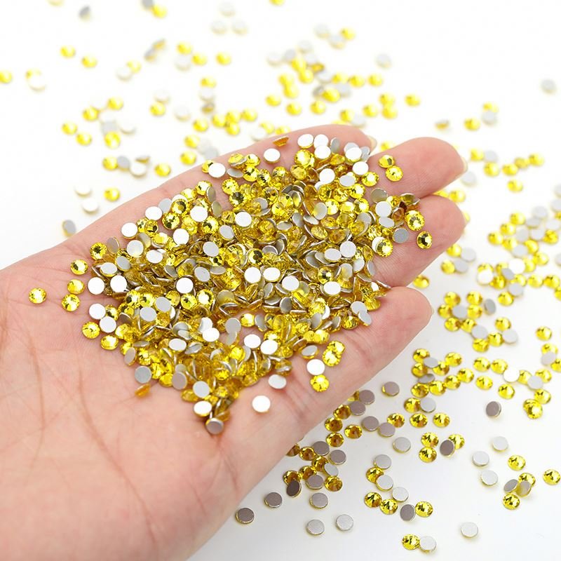 Rhinestones Wholesale Fancy Craft Crystal Fancy Metal Alloy Nail Rhinestone Applique Ss20 Decoration Nail Charms