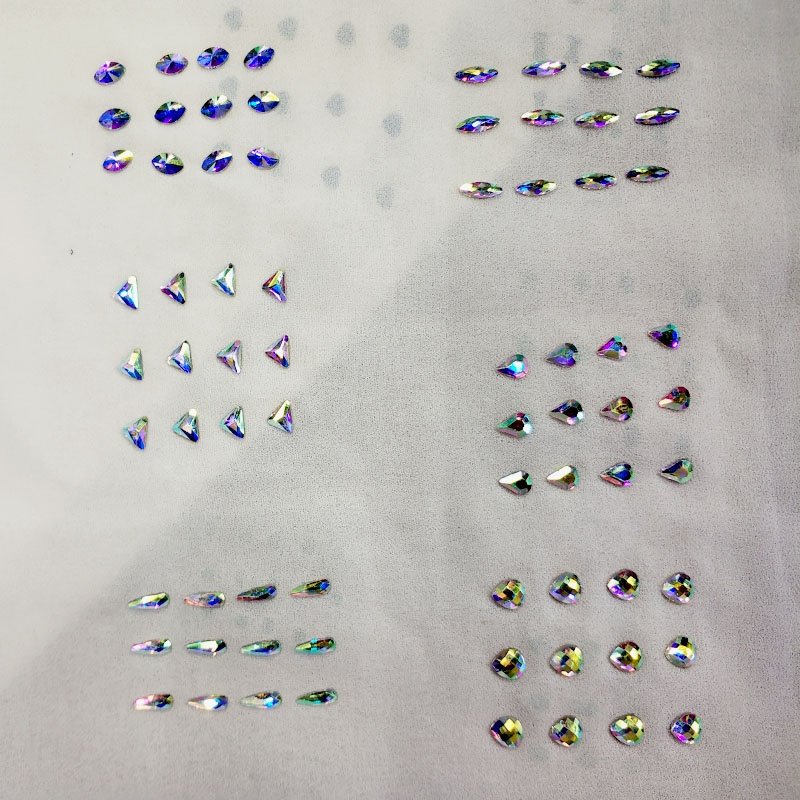 Wholesale High Quality Crystal ab Stone Glass Hotfix Flatback Round Rhinestone Motif Rhinestones For Shoes Garments Bags